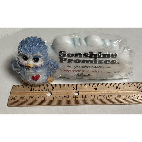 Vtg 1998 Sonshine Promises Plaque Collection Happy Heart is Good Medicine Clasby - Picture 10 of 10